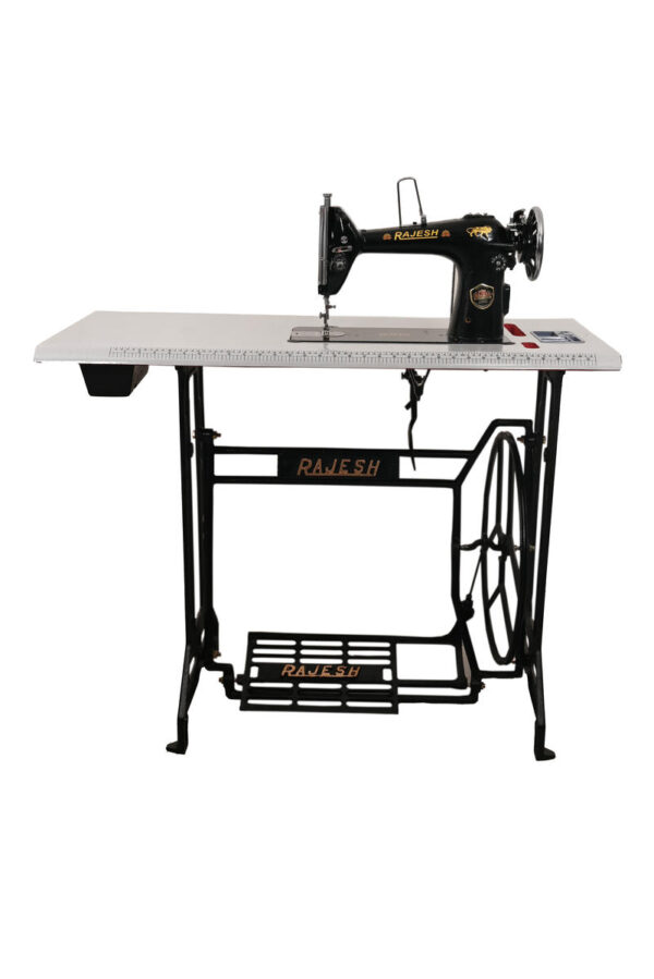 rajesh ta1 tailor master with industrial curved table & ta1 cast iron stand